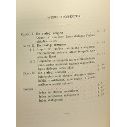 De lysidis dialogi origine tempore consilio