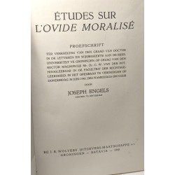 Études sur l'Ovide Moralisé