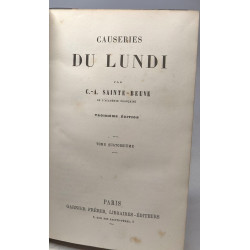 Causeries du Lundi - TOME 14 - 3e édition