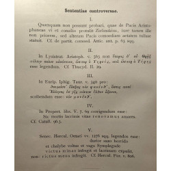 De aristophanis ecclesiazuson tempore et choro quaestiones...