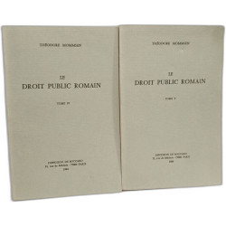 LE DROIT PUBLIC ROMAIN --- Manuel des Antiquités romaines --- TOME...