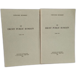 LE DROIT PUBLIC ROMAIN --- Manuel des Antiquités romaines --- TOME...