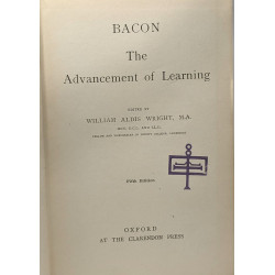 Bacon - The advancement of Learning - fifth edition