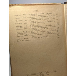 Chimie - classe de seconde - Programme du 23 Décembre 1941