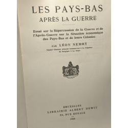 Les Pays-Bas après la guerre - essai sur la répercussion de la...