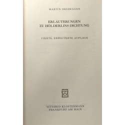 Erläuterungen zu hölderlins dichtung - vierte erweiterte auflage