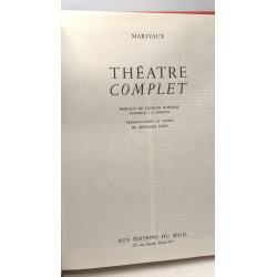 Théâtre complet - préface de Jacques Scherer - présentation et...