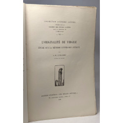 L'originalité de Virgile - étude sur la méthode littéraire antique...