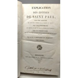 Explications des Epîtres de Saint Paul par une analyse qui...