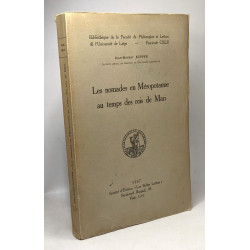 Les nomades en Mésopotamie au temps des rois de Mari - fascicule...