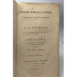 Lexicon manuale latinum etymologico ordine dispositum