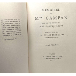 Mémoires de Mme Campan sur la vie privée de Marie Antoinette TOME...