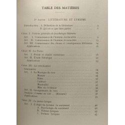 Guide du Lyrisme et de l'Epopée / collection Saint-Aubain --- 3e...