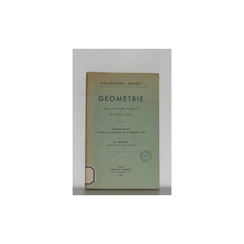 Géométrie classes de première classique C et de première moderne
