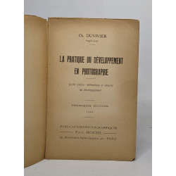 La pratique du développement en photographie