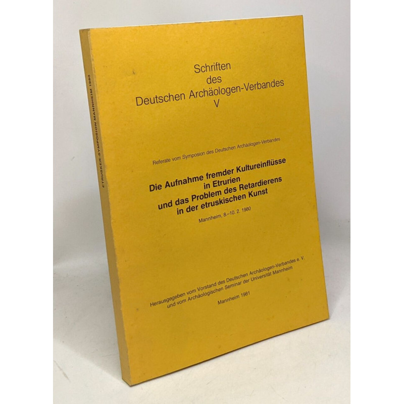 Schriften des deutschen archäologen verbandes V - Die Aufnahme...