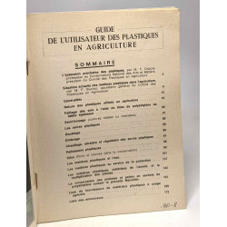 Guide de l'utilisateur des plastiques en agriculture / numéro 9...