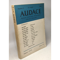 Audace - recueil littéraire trimestriel n°3 --- 11e année 1965