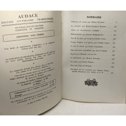 Audace - recueil littéraire trimestriel n°3 --- 11e année 1965