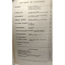Histoire de la musique des origines à nos jours - Nouvelle...