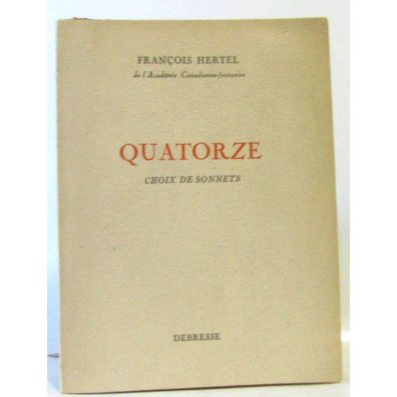 Quatorze choix de onnets (hommage de l'auteur)