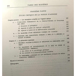 La cécité psychique - étude critique de la notion d'agnosie