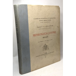 Missions en Chypre 1932-1935 - acadmie des inscriptions et...