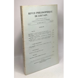 Revue philosophique de Louvain - IVe SERIE - du n°25 au N°44...