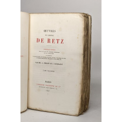 Les grands écrivains de la France - Cardinal de retz tome III