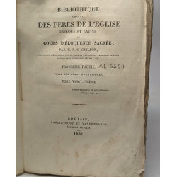 Bibliothèque choisie des pères de l'église grecque et latine ou...