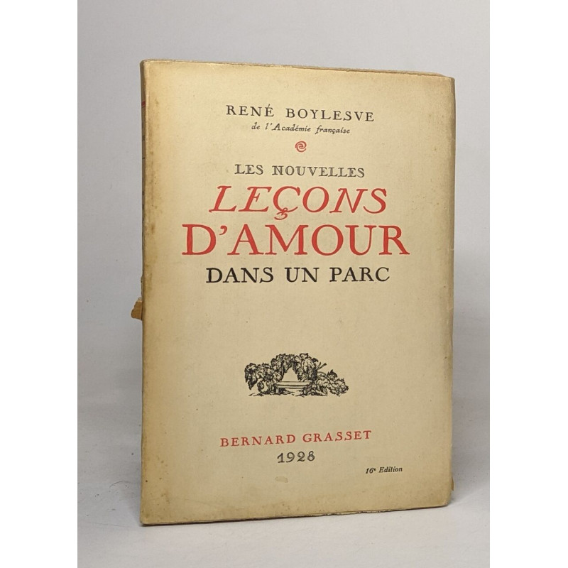 Les nouvelles leçons d'amour dans un parc