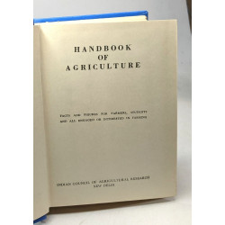 Handbook of agriculture - facts and figures for farmers students...