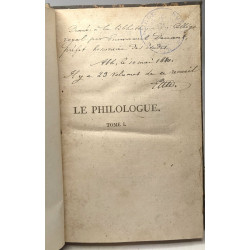 Le philologue ou recherches historiques militaires - TOME PREMIER