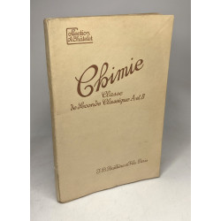 Chimie classe de seconde classique A et B / enseignement secondaire