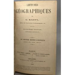 Lectures géographiques - LE MONDE MOINS l'EUROPE 3e éd