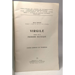 Virgile autour de la première bucolique - série II: auteurs et...