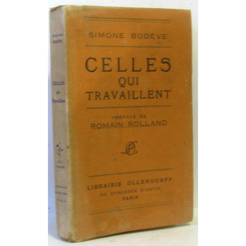 Celles qui travaillent (avec hommage de l'auteure)