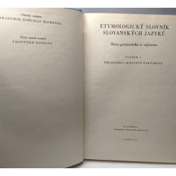 Etymologicky slovnik slovanskych jazyku slova gramaticka a zajmena...