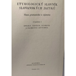 Etymologicky slovnik slovanskych jazyku slova gramaticka a zajmena...