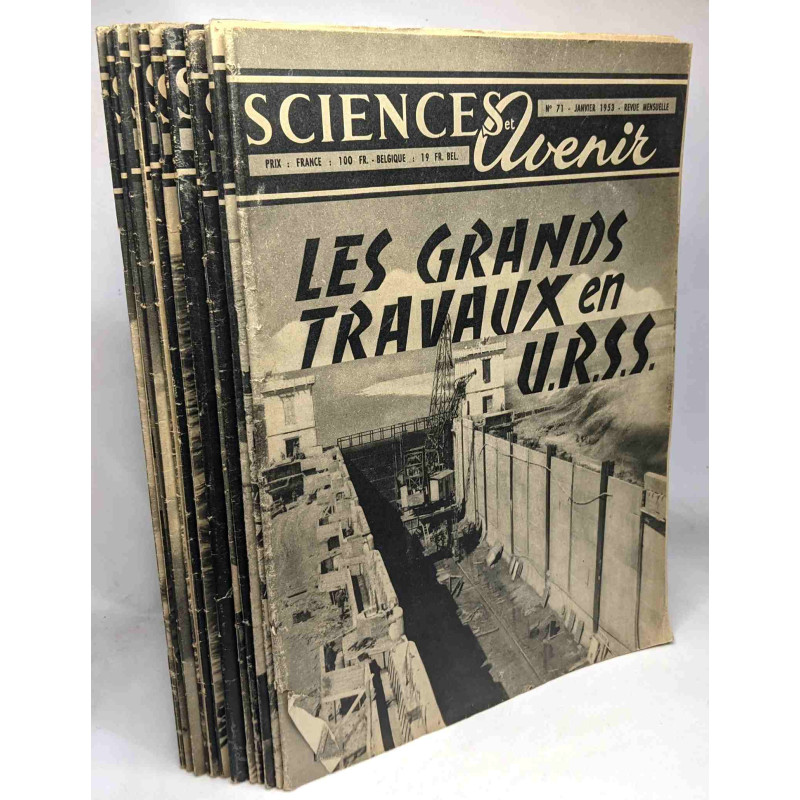 Sciences et avenir 16 numéros entre 1953 et 1955:...