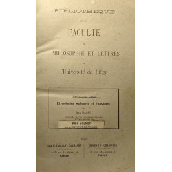 Bibliothèque de la faculté de philosophie et lettres de...