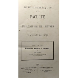 Bibliothèque de la faculté de philosophie et lettres de...