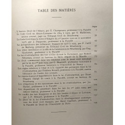 L'introduction du droit civil français en Alsace et en Lorraine...