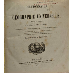 Dictionnaire de géographie universelle - ancienne et moderne à...