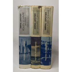 Lot de 3 ouvrages de l'amiral Lepotier: Rouen le havre antifer...