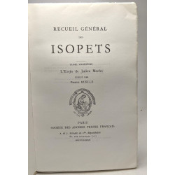 Recueil général des isopets - TOME TROISIEME - l'Esope de Julien Macho