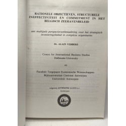 Rationele objectieven structurele effectiviteit en commitment in...