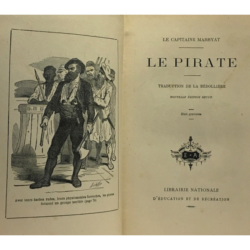 Le pirate - traduction de Bédollière (huit gravures)