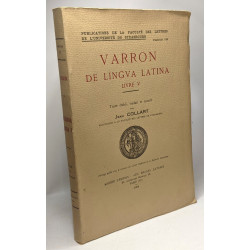 Varron de lingua latina livre V - faculté des lettres de...