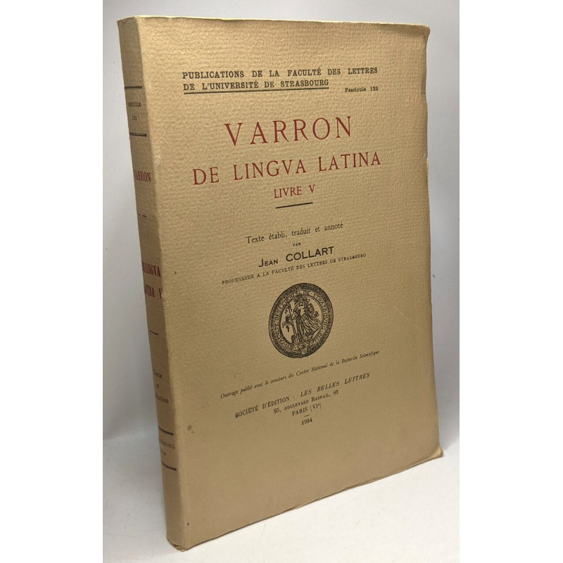 Varron de lingua latina livre V - faculté des lettres de...